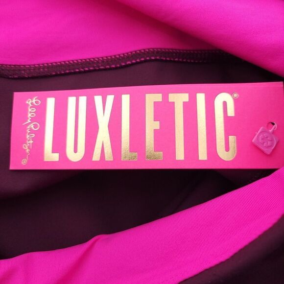 Lilly Pulitzer Luxletic Weekender High Rise Cherry UPF 50 Wicking Legging 2XL - Picture 12 of 13